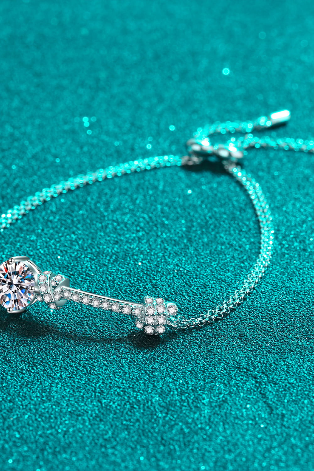 Uylees Boutique 2 Carat Moissanite 925 Sterling Silver Bracelet