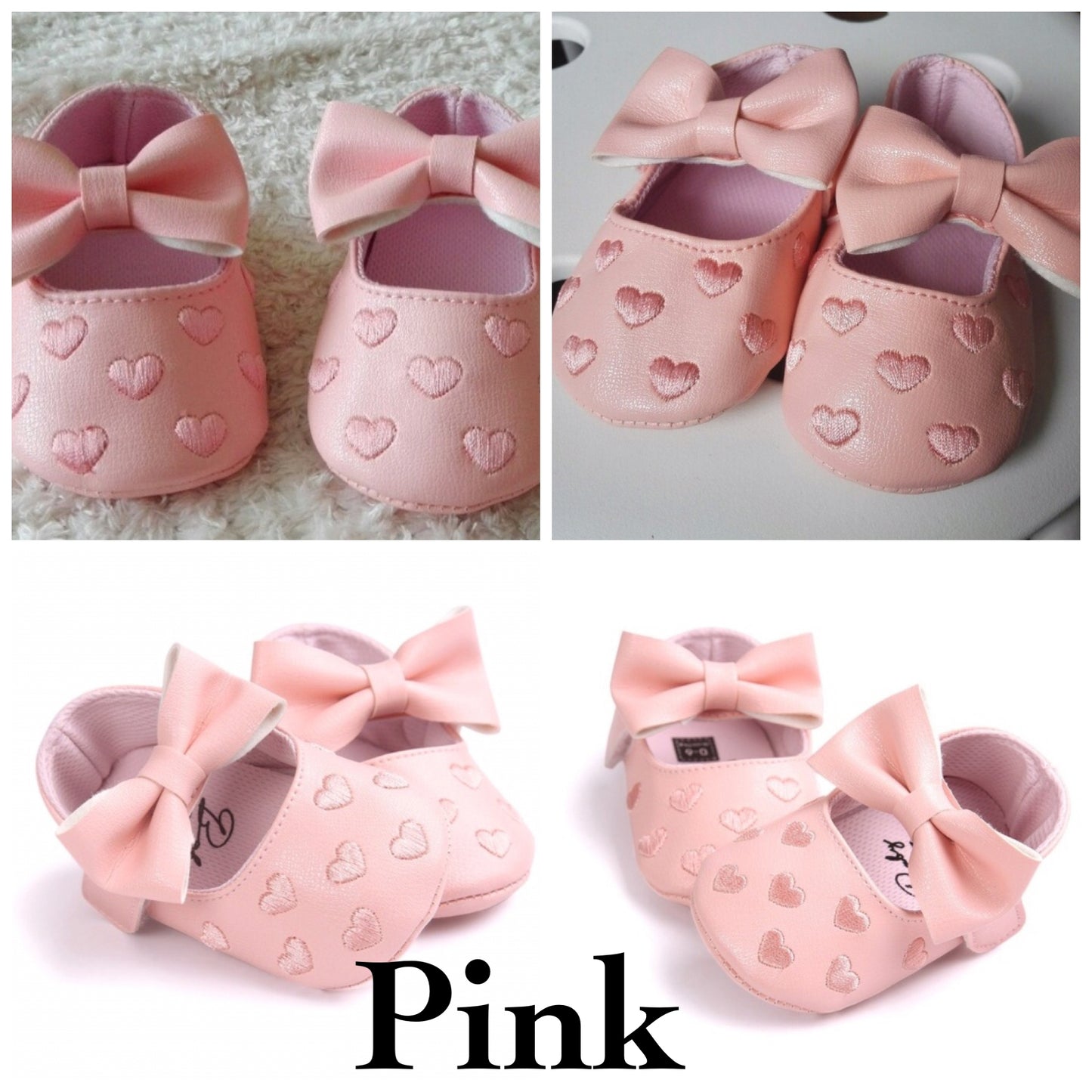 Mary Jane Baby Girl Shoes, US Sizes 0 - 18 Months