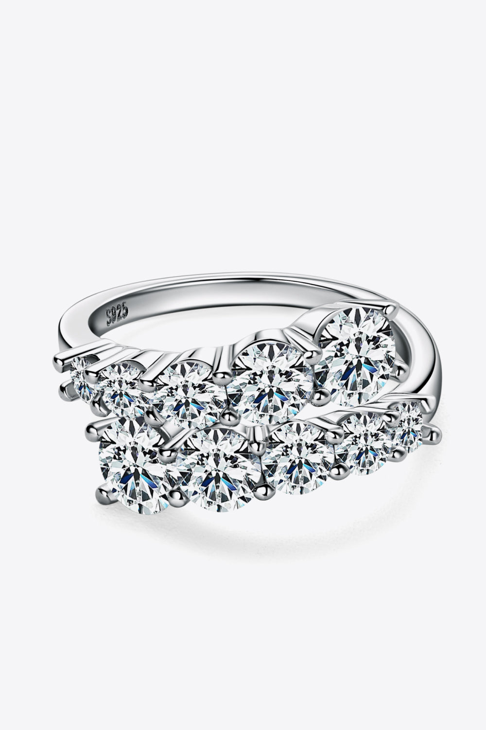 Uylees Boutique Moissanite 925 Sterling Silver Ring