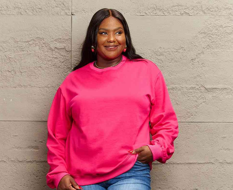 Simply Love Full Size COURAGEOUS Graphic Sweatshirt