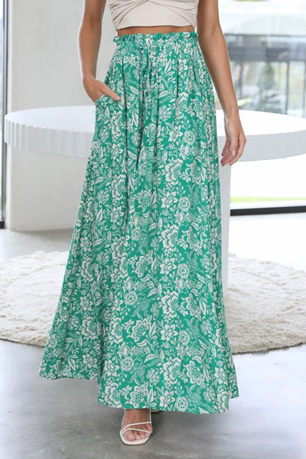 Tied Wide Leg Pants - Four Color Choices