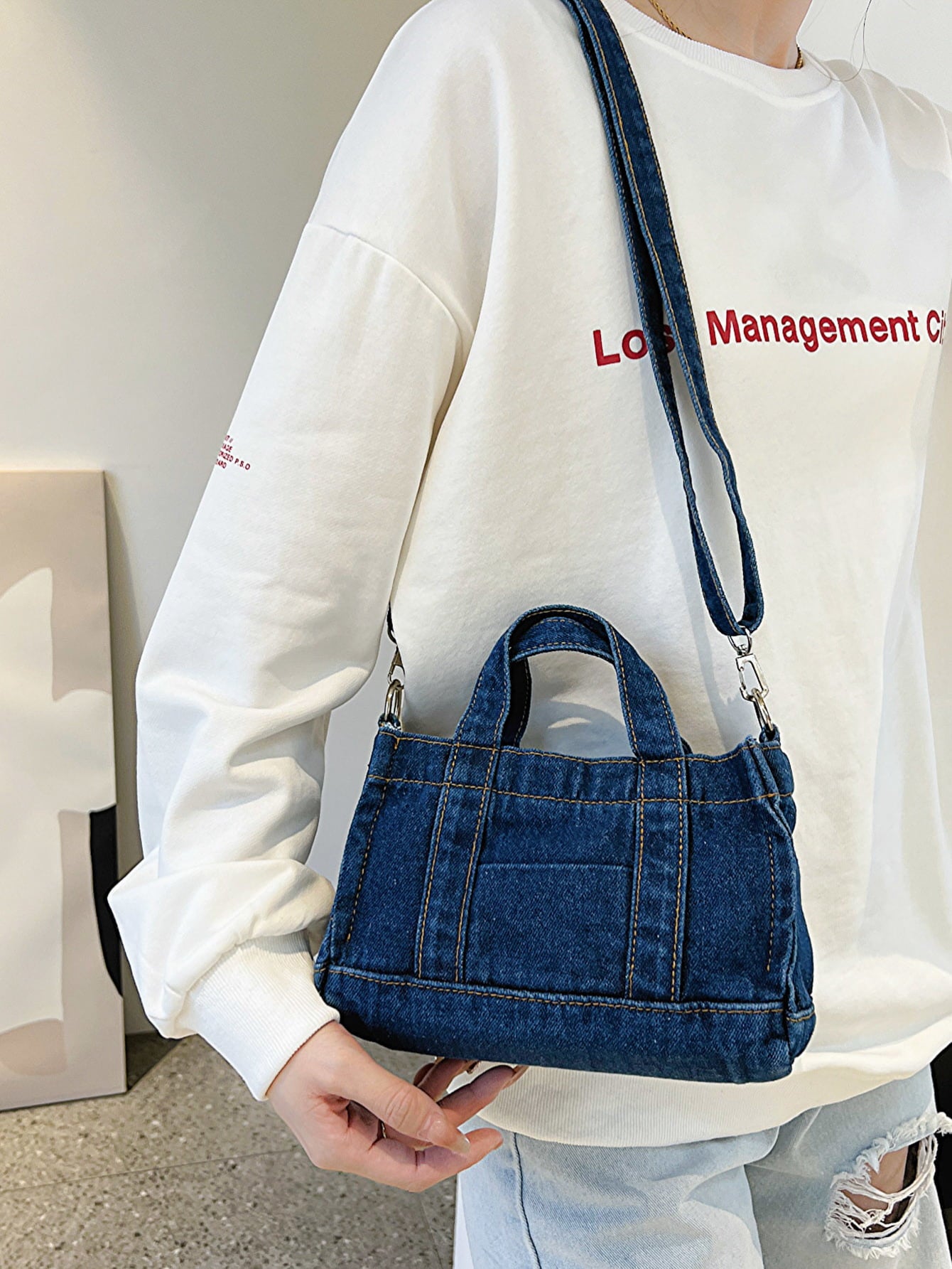 Uylee's Boutique Denim Shoulder Bag