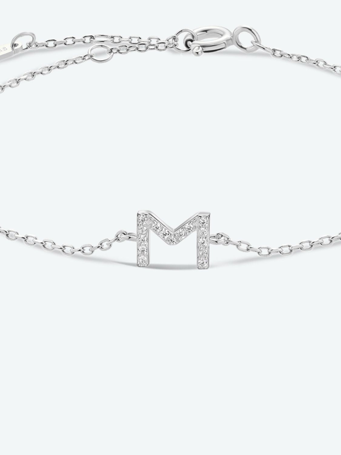 Uylees Boutique L To P Zircon 925 Sterling Silver Bracelet