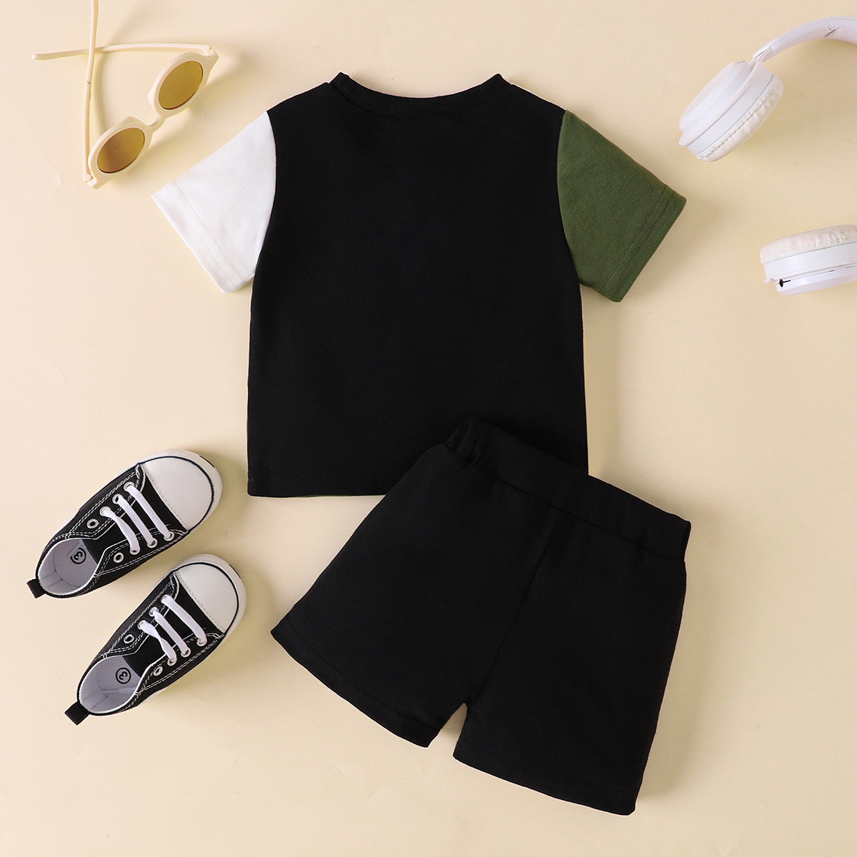 Uylee's Boutique NICE Color Block Tee and Shorts Set