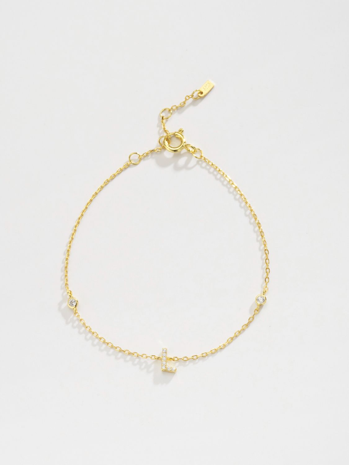 Uylees Boutique L To P Zircon 925 Sterling Silver Bracelet