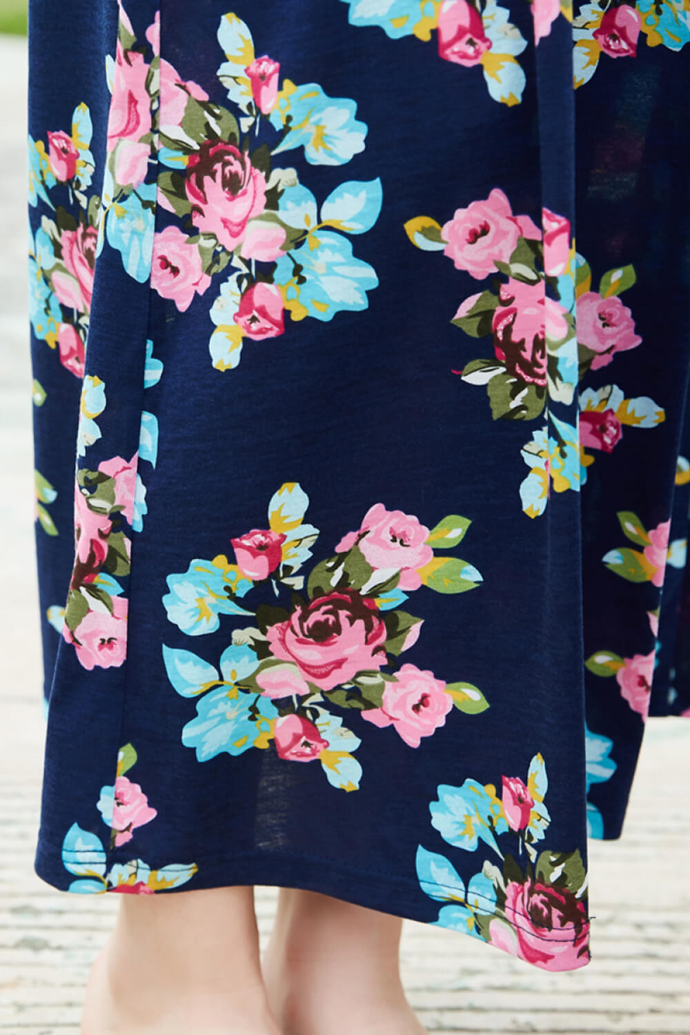 Women Striped Floral Sleeveless Dress (Mommy and Me Set)
