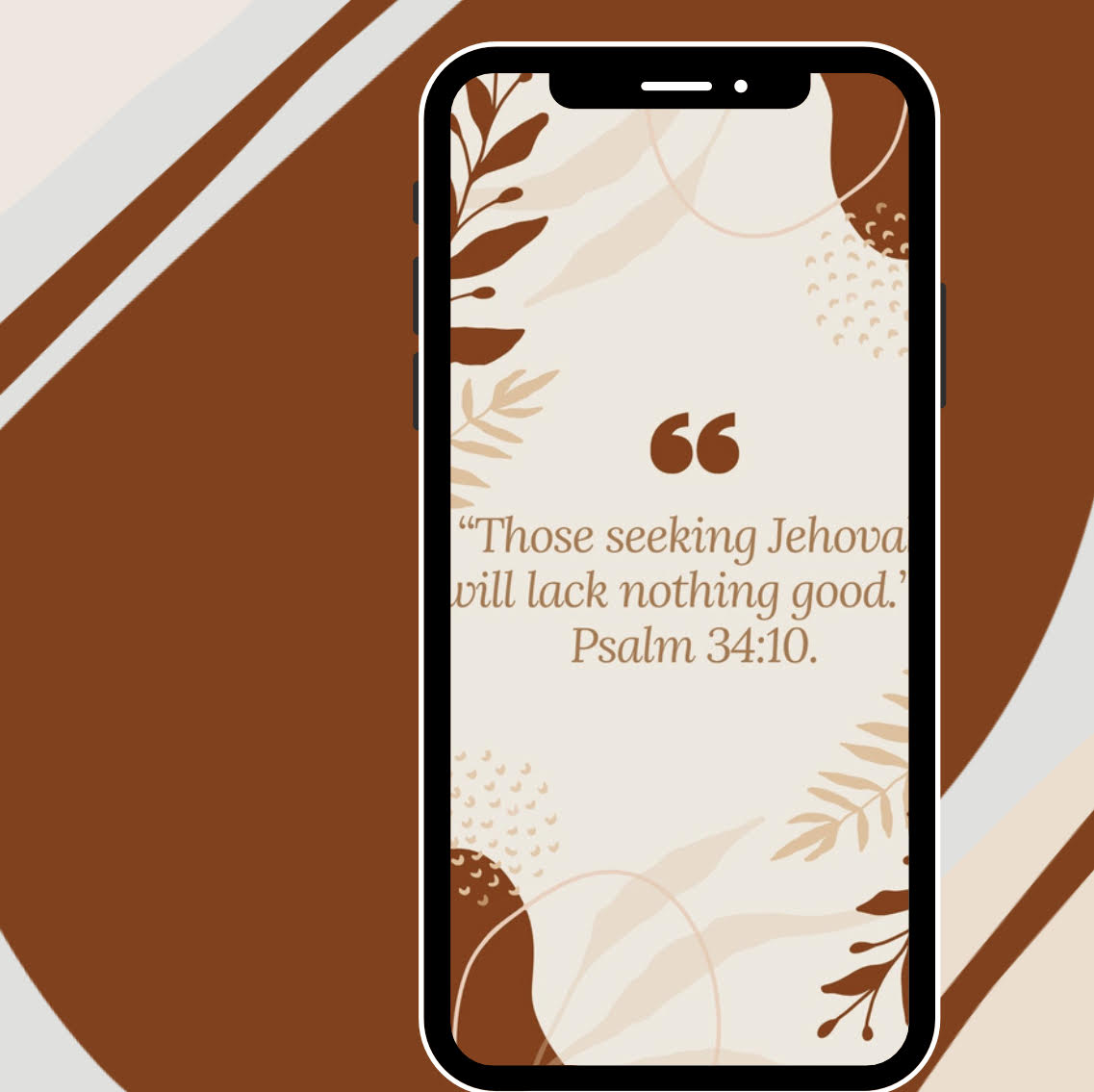 FREE Cell Phone Screensaver Pack - 8 photos - Psalm 34:10, "Those Seeking Jehovah will lack nothing good."