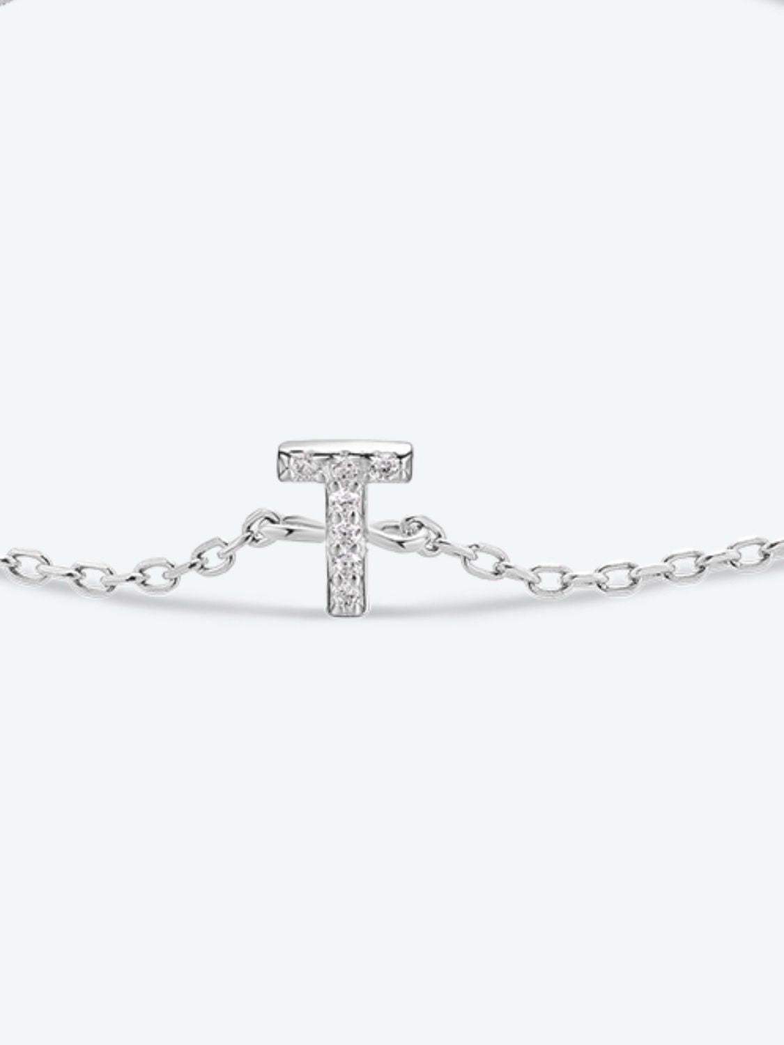 Uylees Boutique Q To U Zircon 925 Sterling Silver Bracelet
