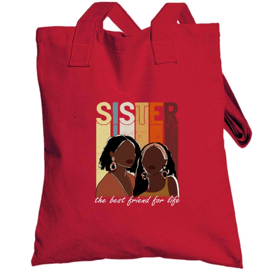 Sister Best Friend for Life Totebag