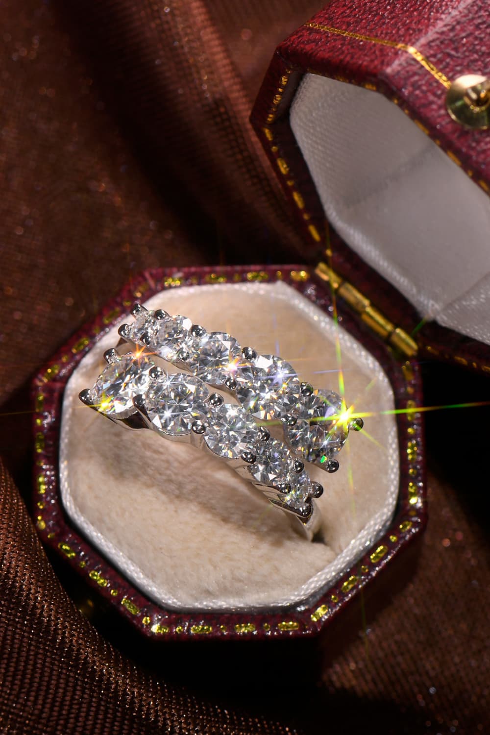 Uylees Boutique Moissanite 925 Sterling Silver Ring