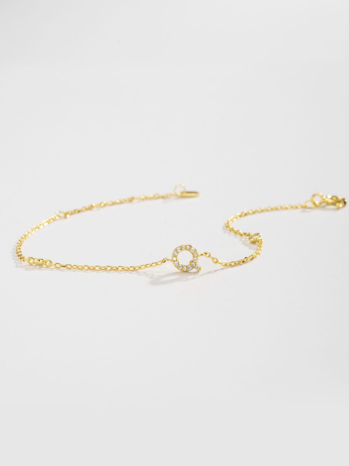 Uylees Boutique Q To U Zircon 925 Sterling Silver Bracelet