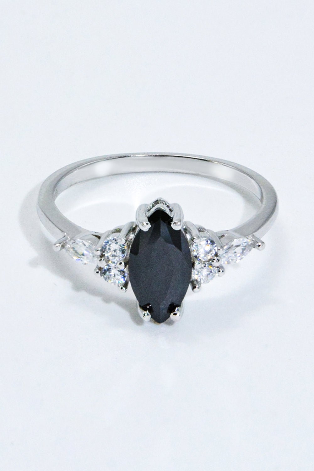 925 Sterling Silver Black Agate Ring - Uylee's Boutique