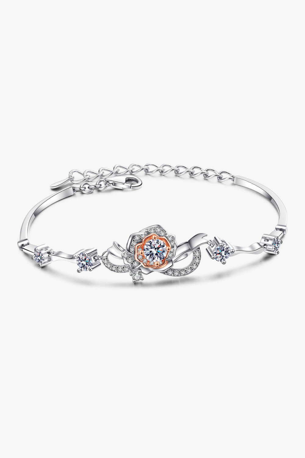 925 Sterling Silver Moissanite Bracelet - Uylee's Boutique