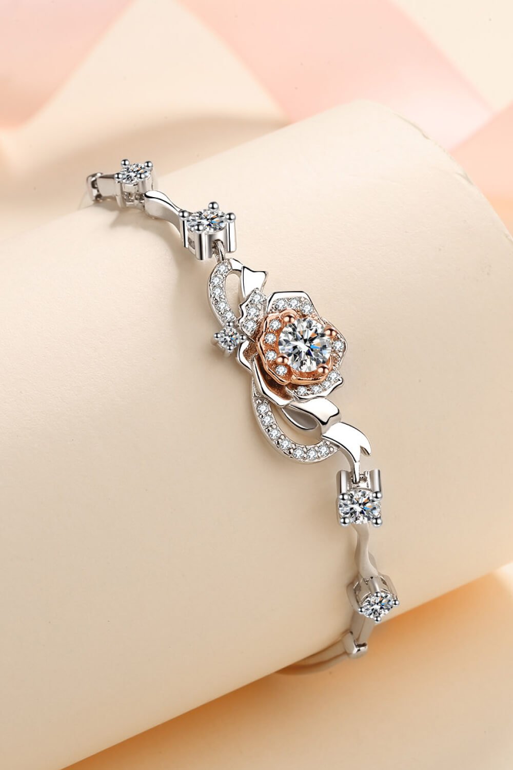 925 Sterling Silver Moissanite Bracelet - Uylee's Boutique