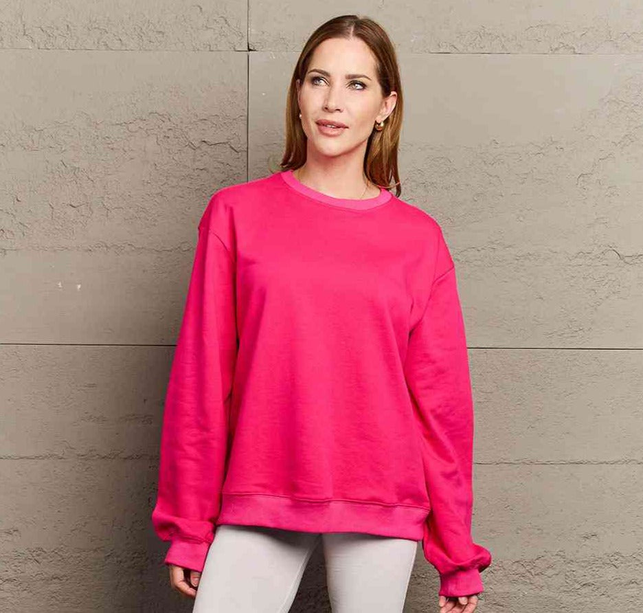 Simply Love Full Size COURAGEOUS Graphic Sweatshirt