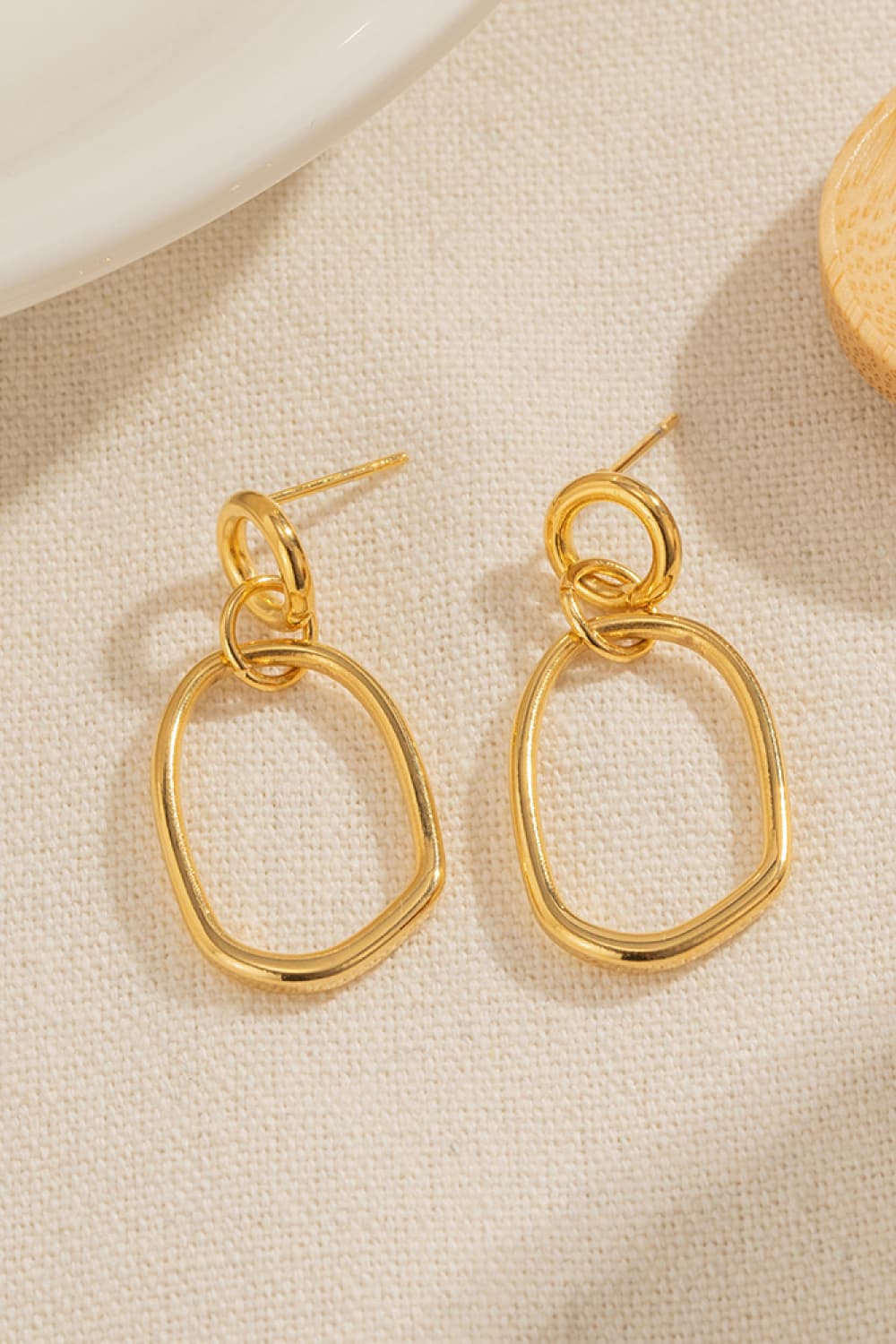 Orecchini pendenti placcati oro 18K