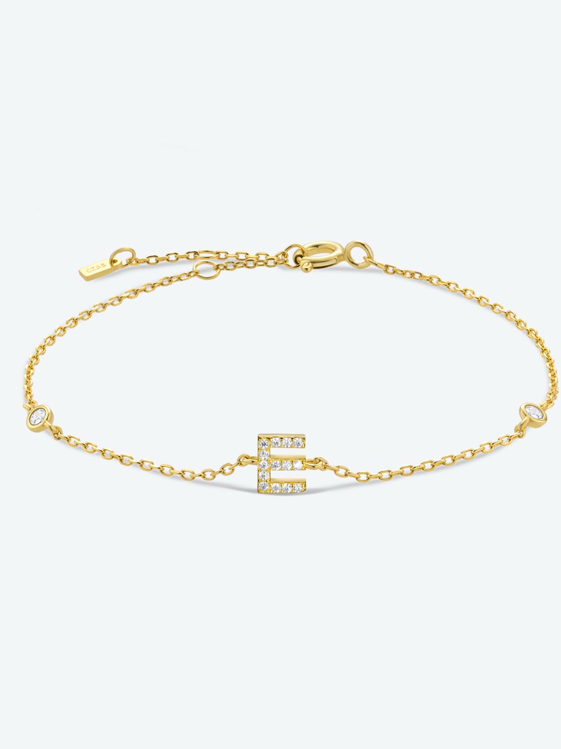 Uylees Boutique A To F Zircon 925 Sterling Silver Bracelet