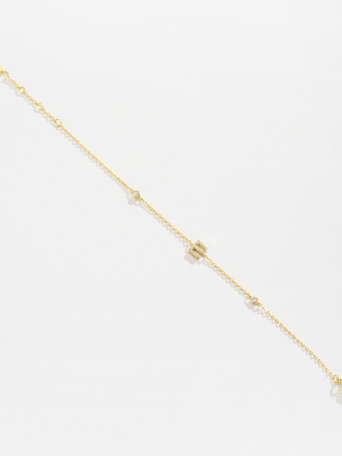 Uylees Boutique A To F Zircon 925 Sterling Silver Bracelet