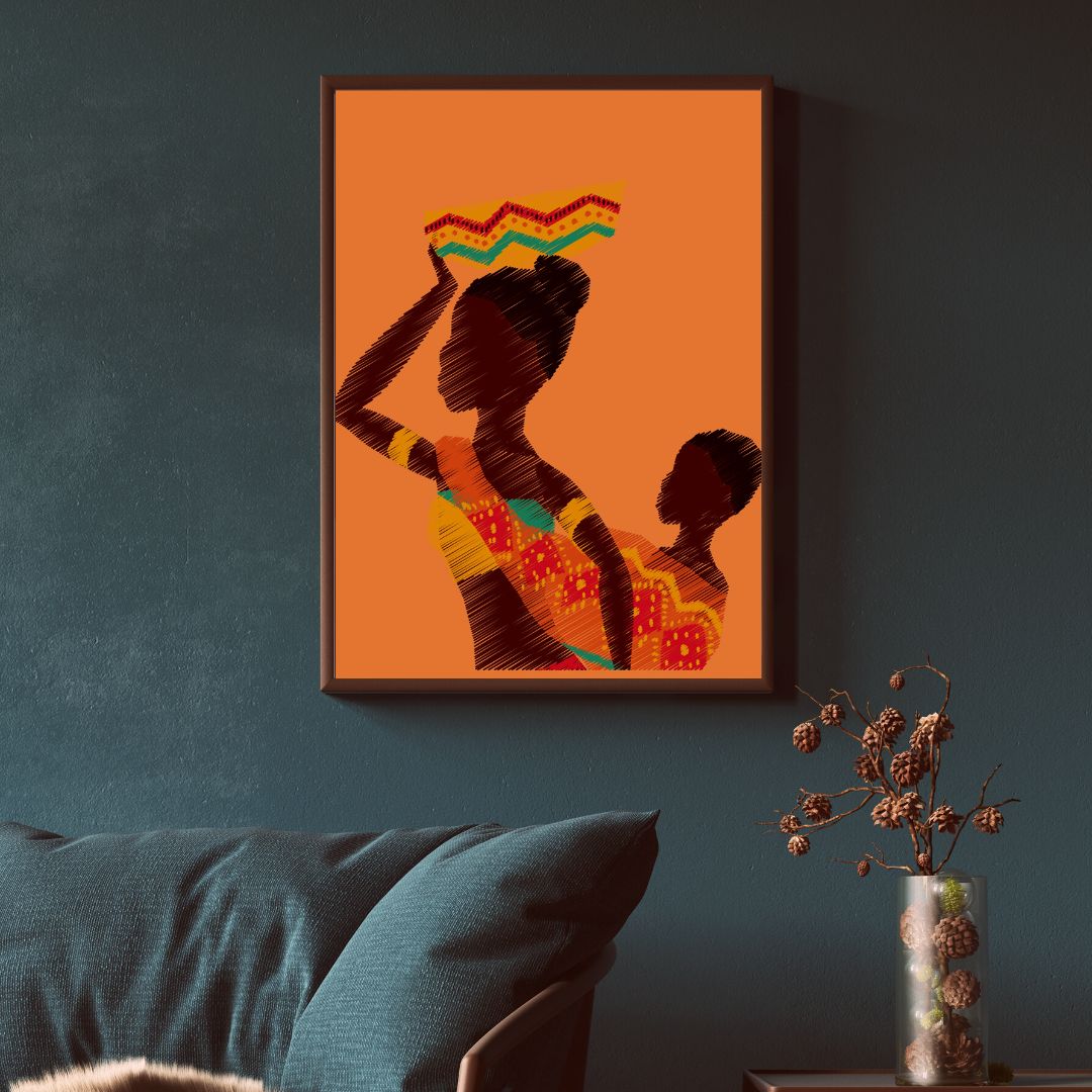 African Mother Framed Art