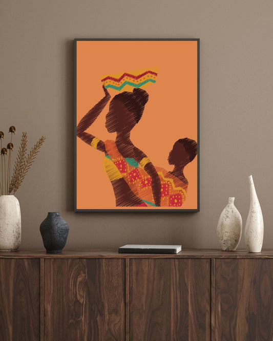 African Mother Framed Art
