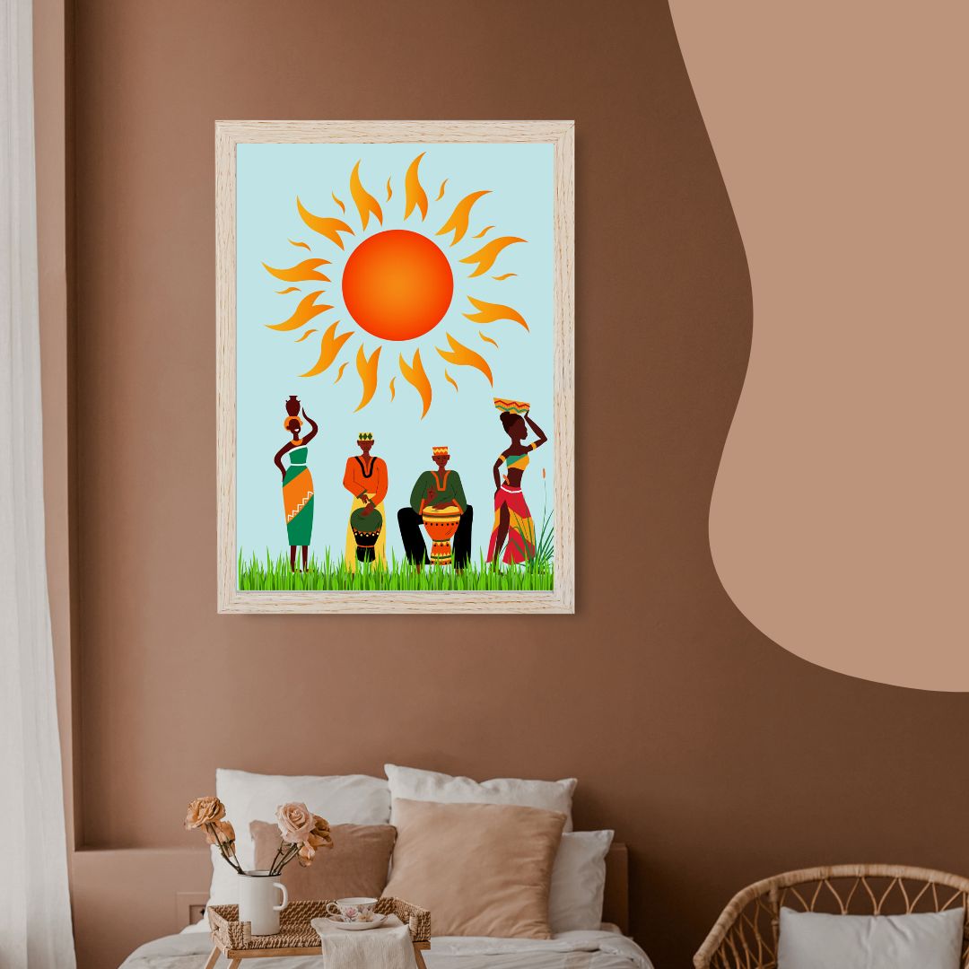 African Summer Time Framed Art