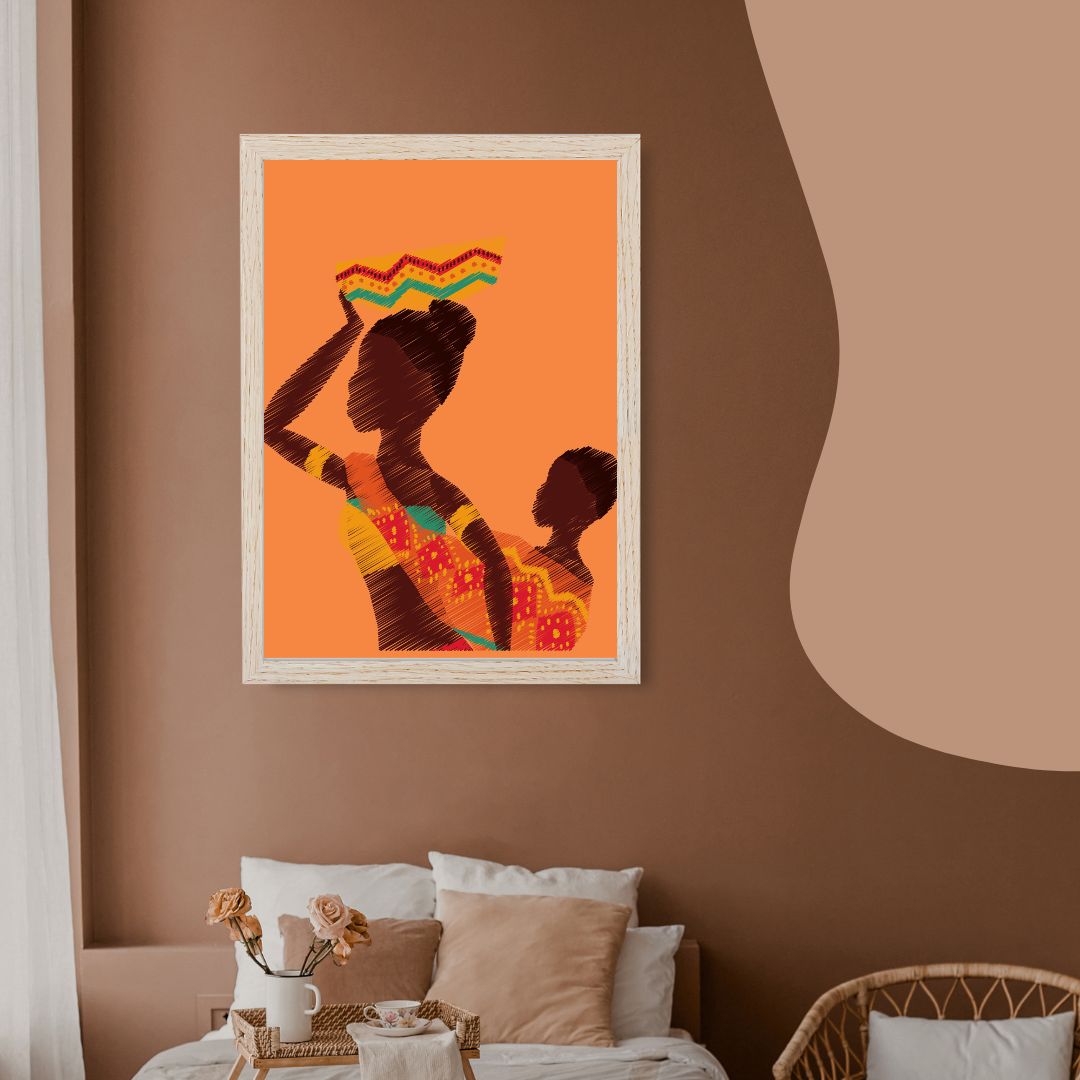 African Mother Framed Art