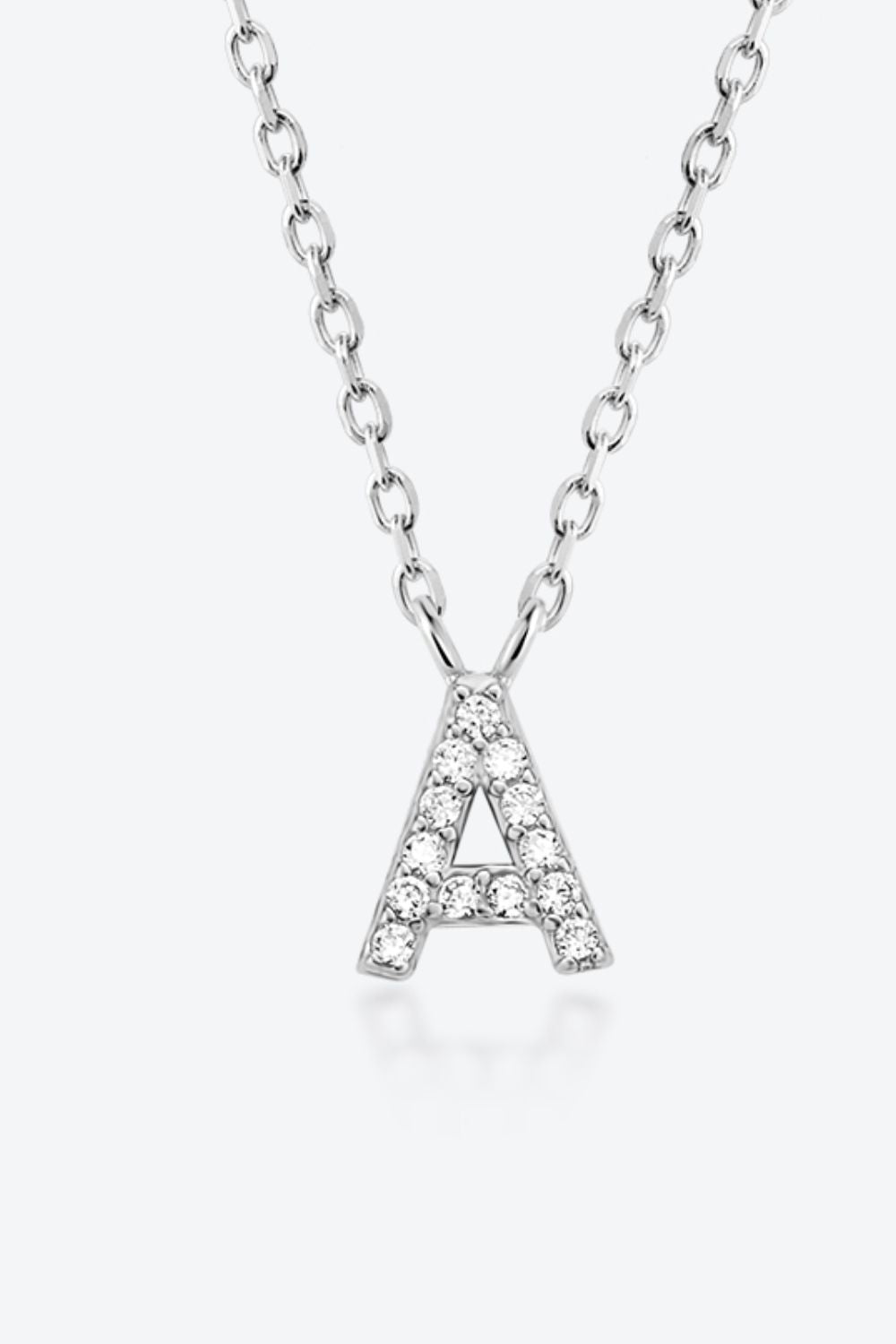 A To F Zircon 925 Sterling Silver Necklace - Uylee's Boutique