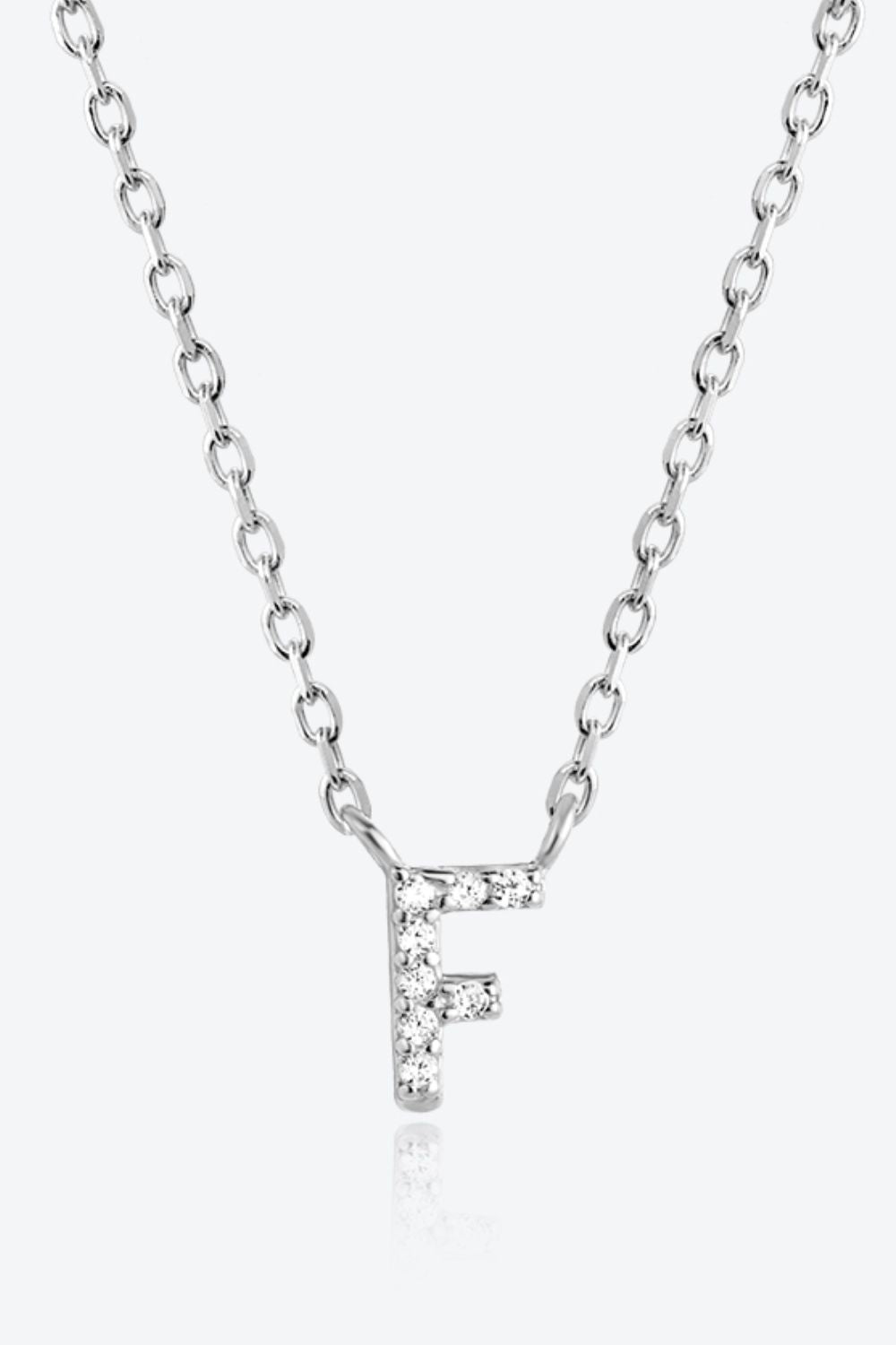 A To F Zircon 925 Sterling Silver Necklace - Uylee's Boutique