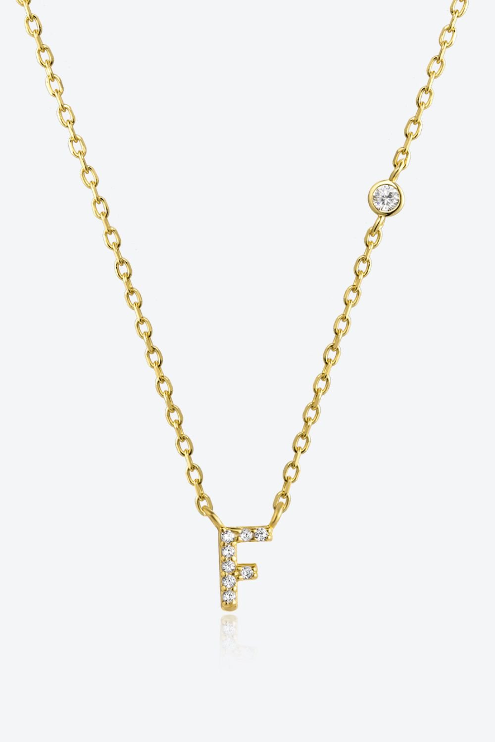 A To F Zircon 925 Sterling Silver Necklace - Uylee's Boutique