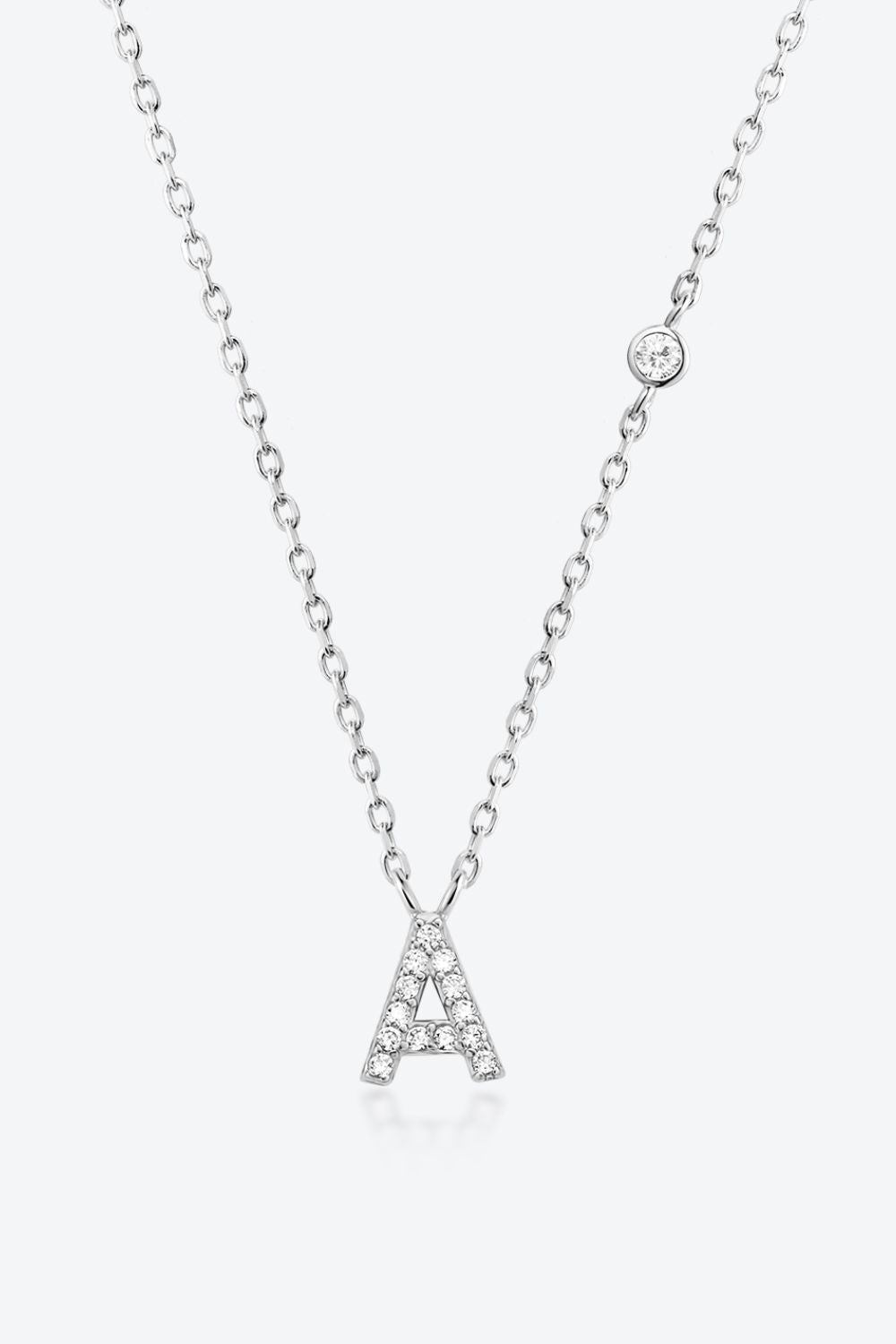 A To F Zircon 925 Sterling Silver Necklace - Uylee's Boutique