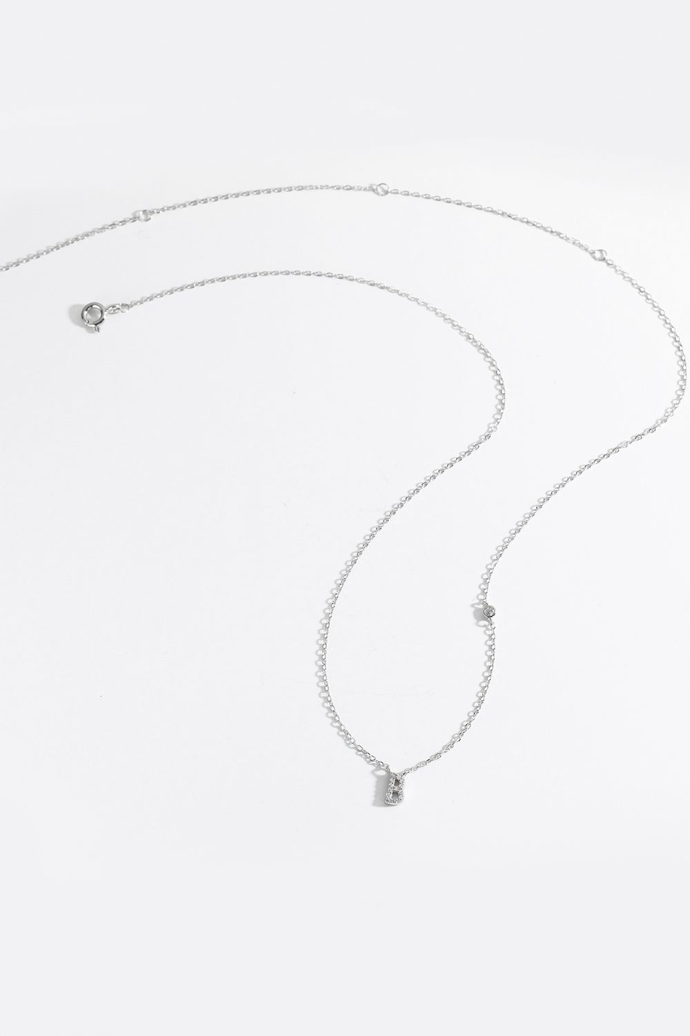 A To F Zircon 925 Sterling Silver Necklace - Uylee's Boutique