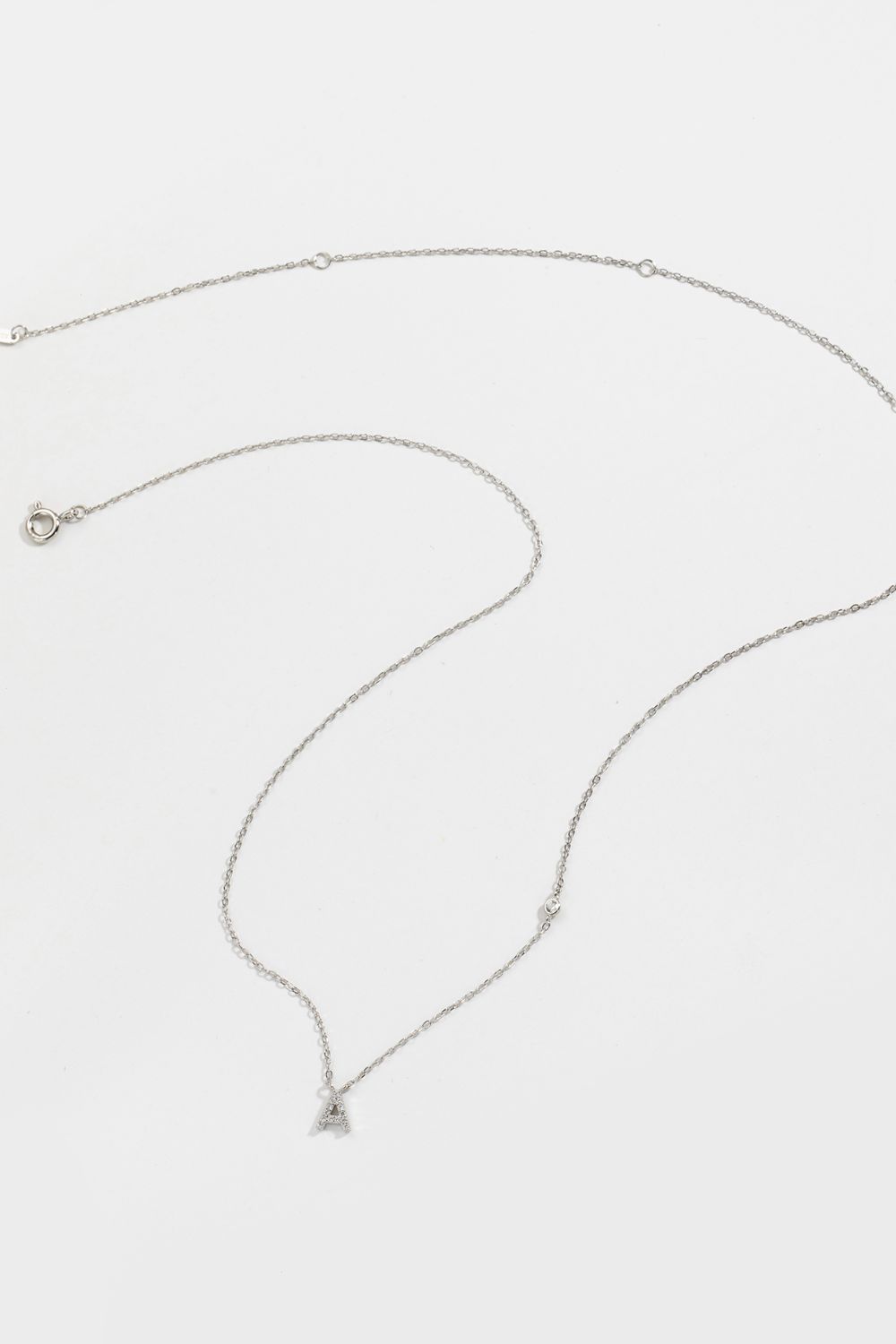 A To F Zircon 925 Sterling Silver Necklace - Uylee's Boutique