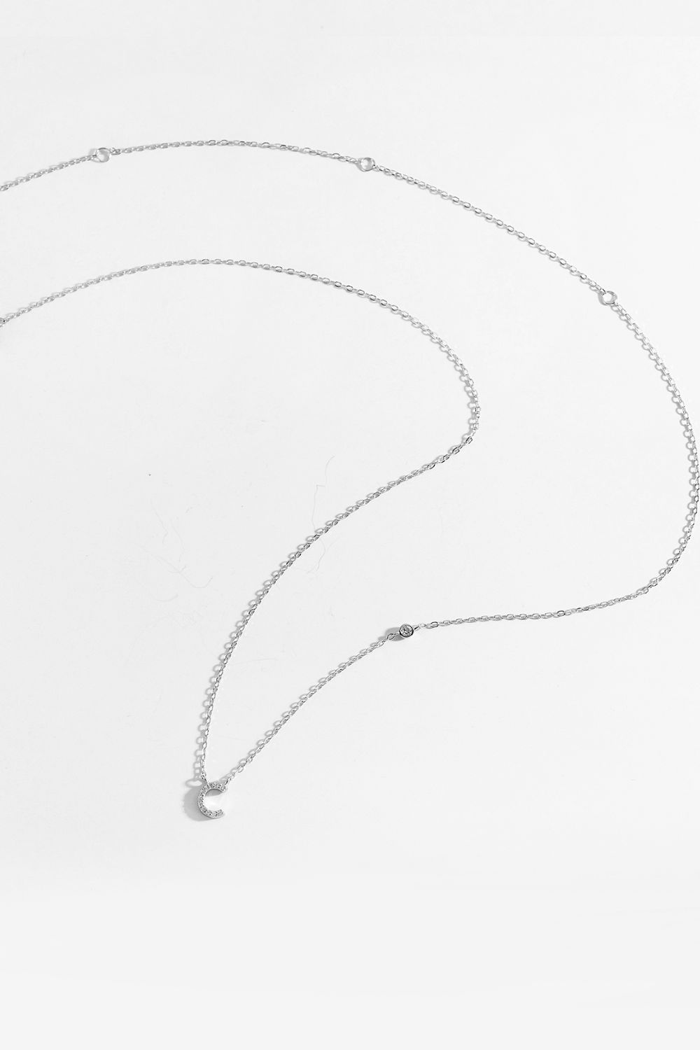 A To F Zircon 925 Sterling Silver Necklace - Uylee's Boutique