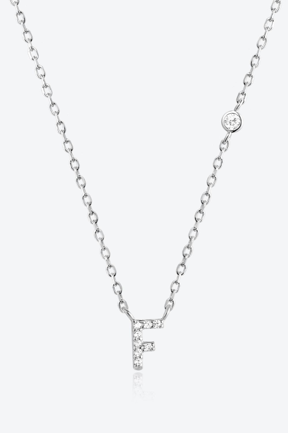 A To F Zircon 925 Sterling Silver Necklace - Uylee's Boutique