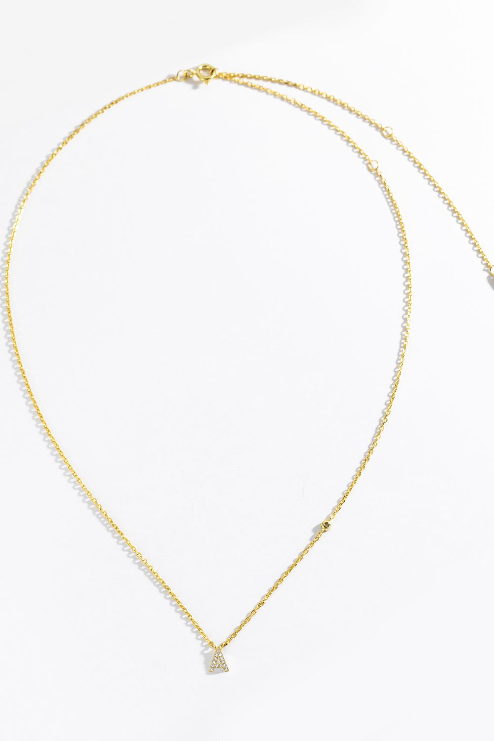 A To F Zircon 925 Sterling Silver Necklace - Uylee's Boutique