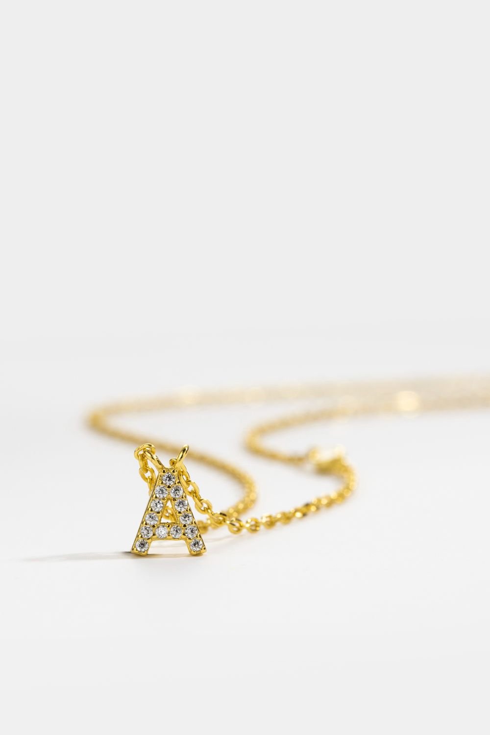 A To F Zircon 925 Sterling Silver Necklace - Uylee's Boutique