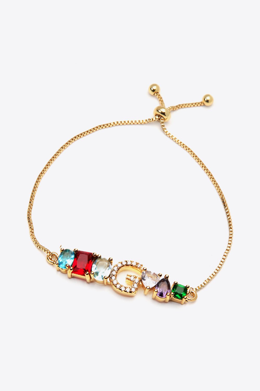 A to J Zircon Bracelet - Uylee's Boutique