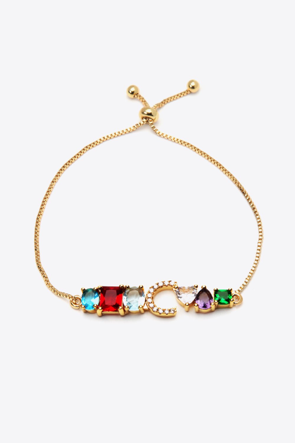 A to J Zircon Bracelet - Uylee's Boutique