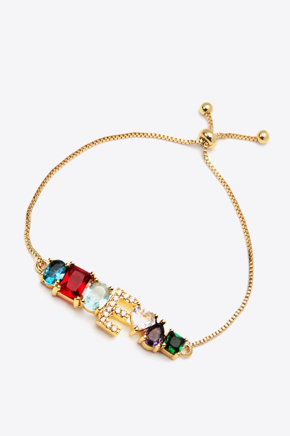 A to J Zircon Bracelet - Uylee's Boutique