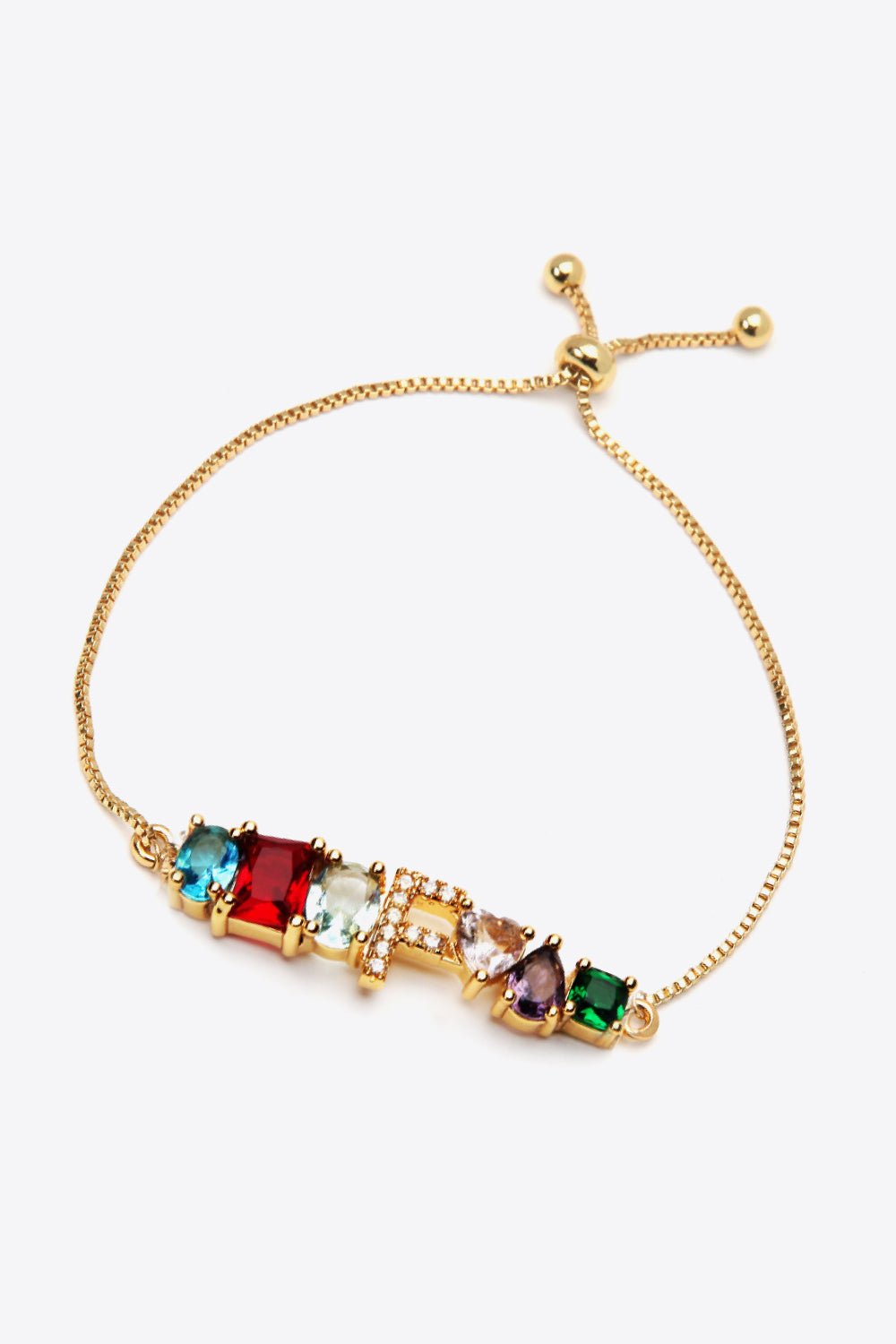 A to J Zircon Bracelet - Uylee's Boutique