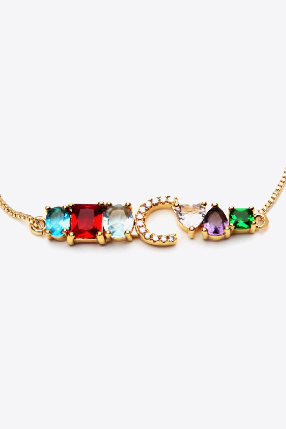 A to J Zircon Bracelet - Uylee's Boutique