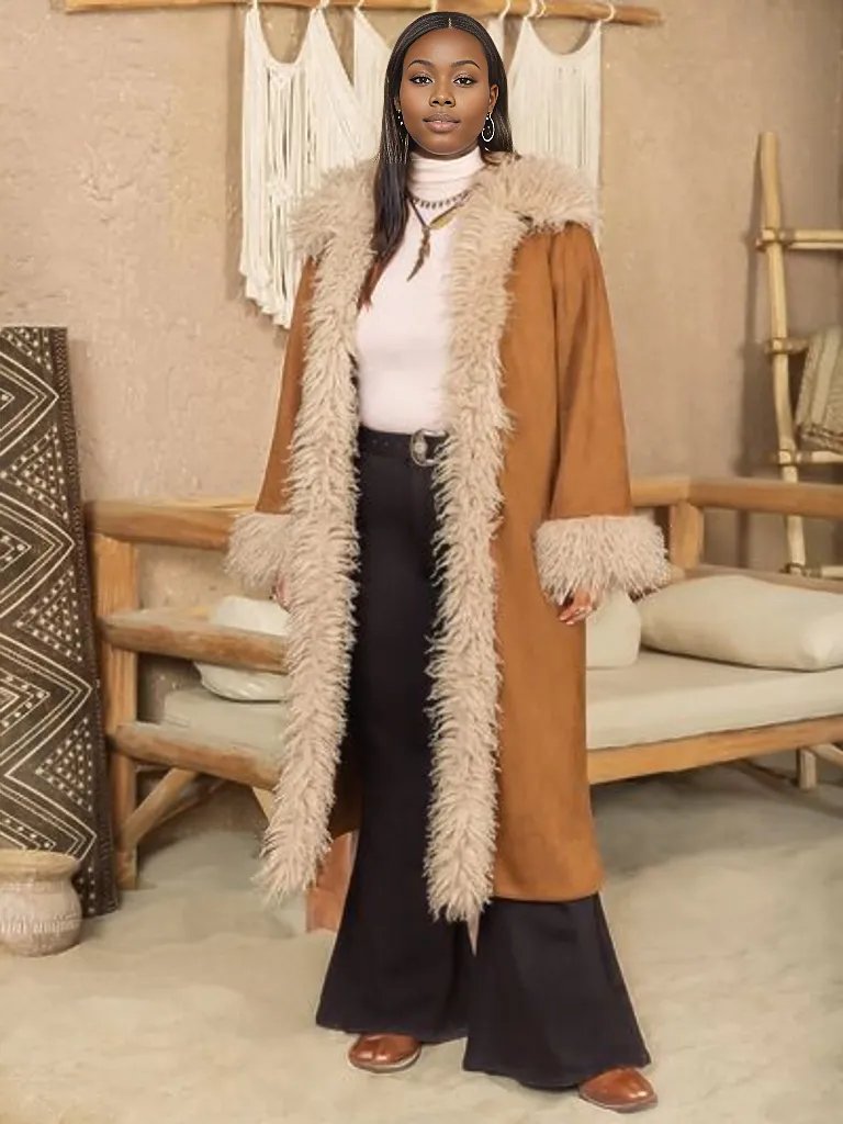 Plus Size Open Front Long Sleeve Coat