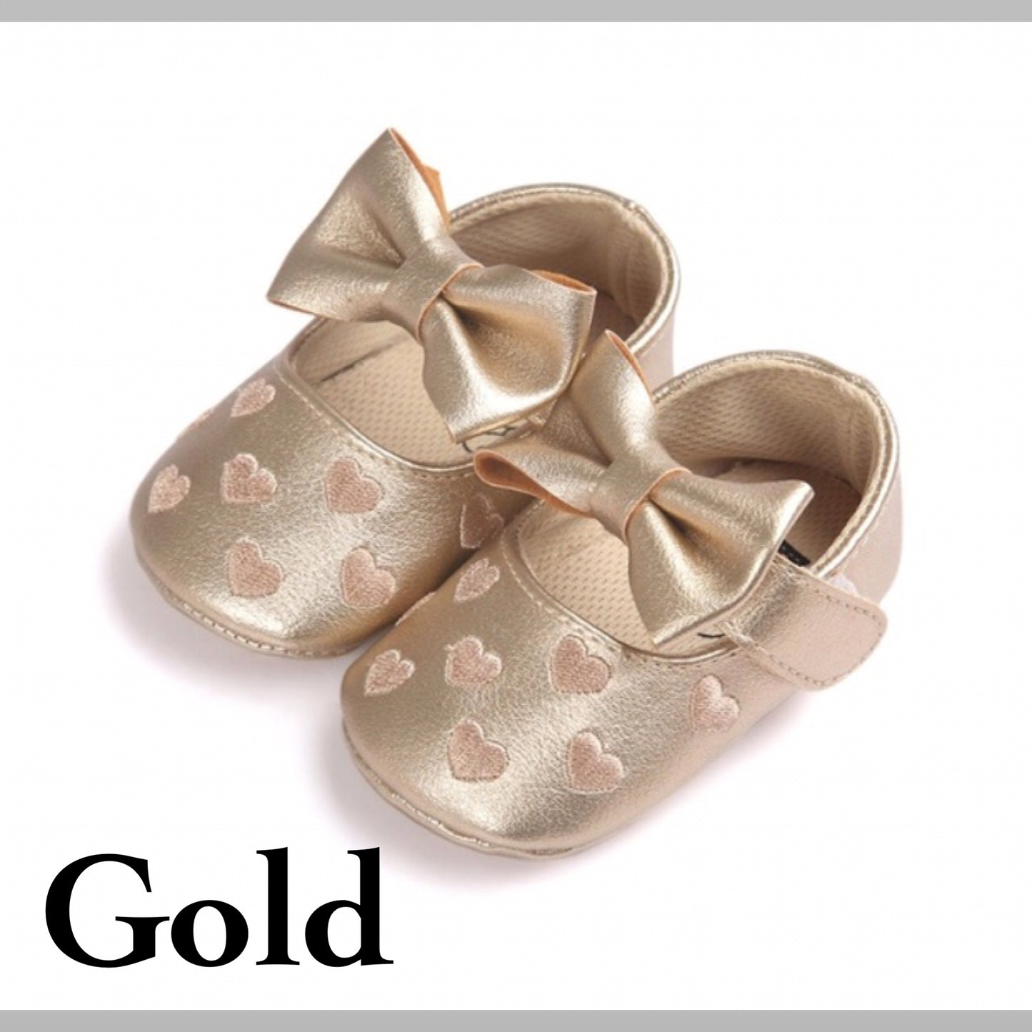 Mary Jane Baby Girl Shoes, US Sizes 0 - 18 Months