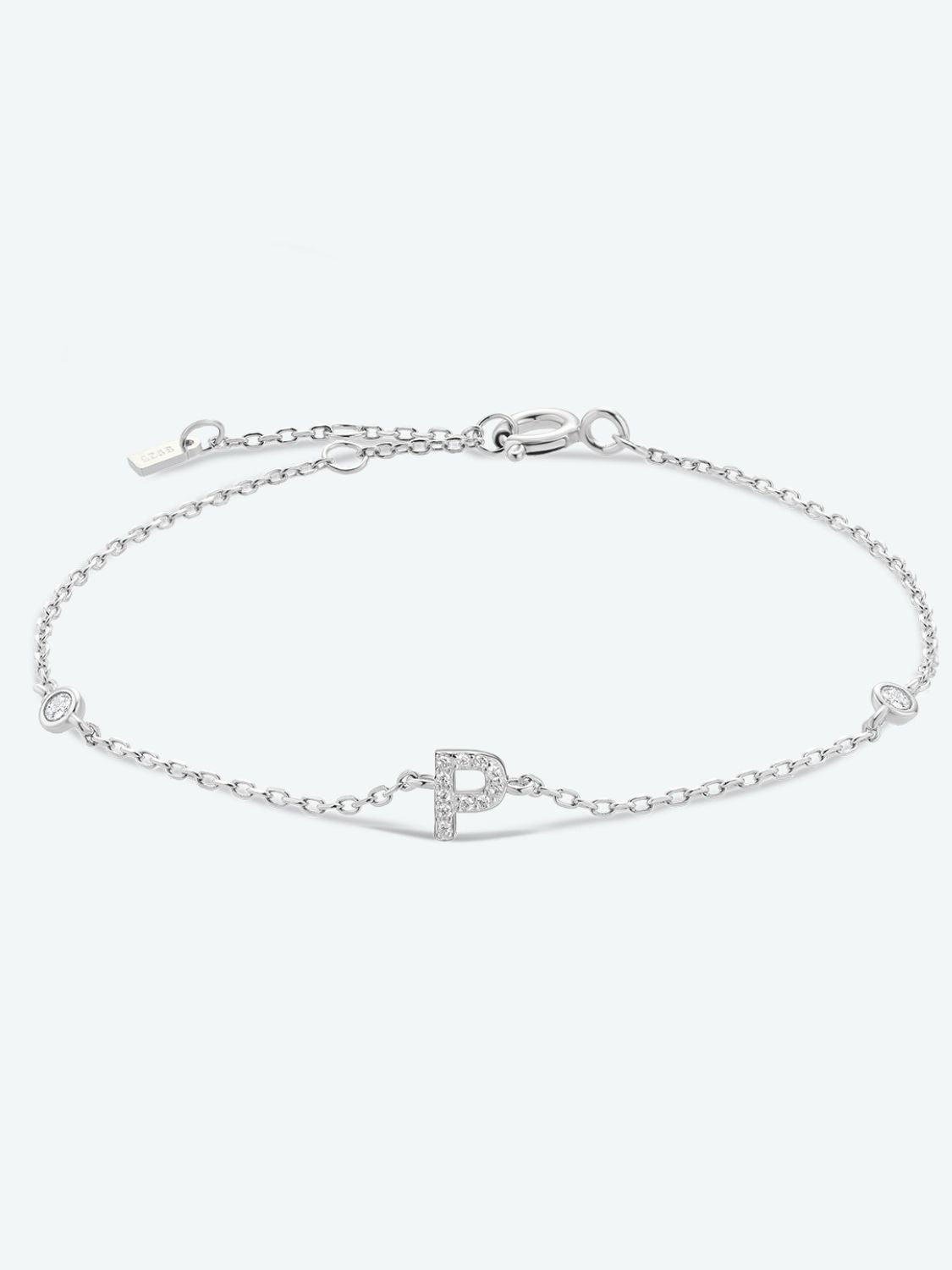 Uylees Boutique L To P Zircon 925 Sterling Silver Bracelet