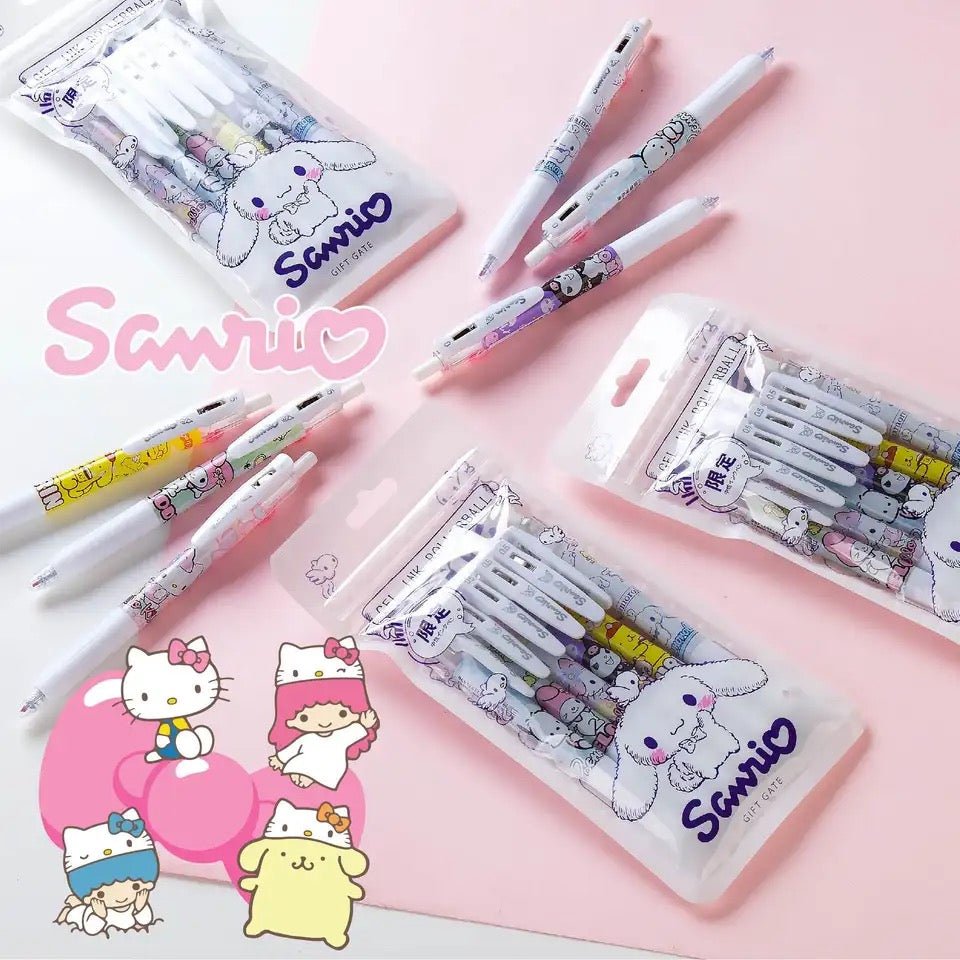 Adorable Kawaii Sanrio Hello Kitty and Friends 0.5mm Gel Pens - Uylee's Boutique
