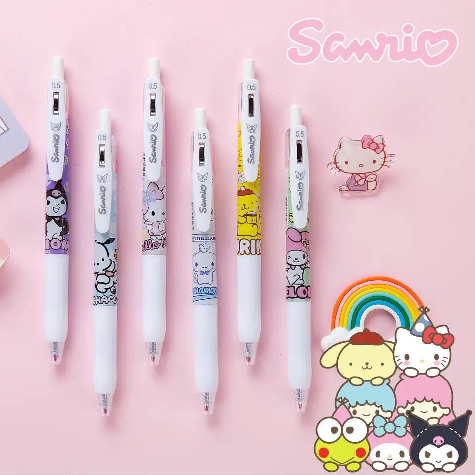 Adorable Kawaii Sanrio Hello Kitty and Friends 0.5mm Gel Pens - Uylee's Boutique