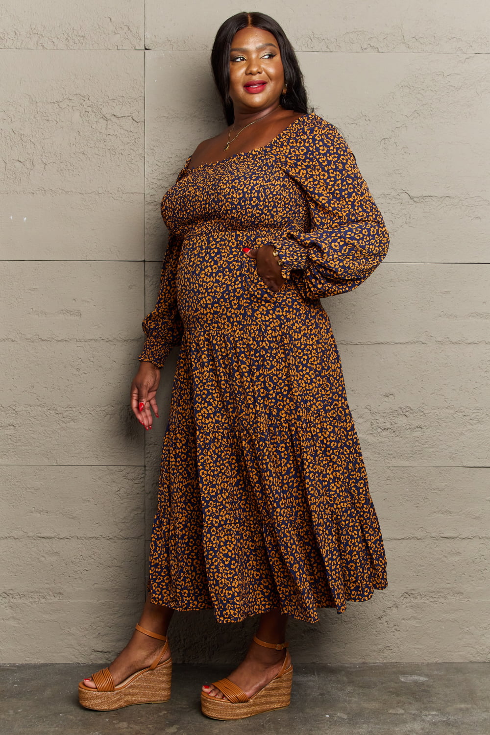 Hailey & Co Wild One Animal Printed Maxi Dress