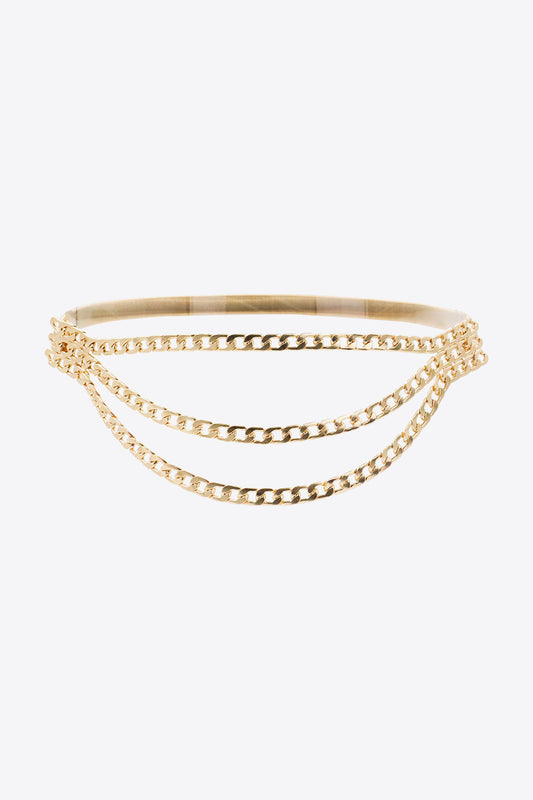 Uylee's Boutique Metal Triple-Layered Chain Belt