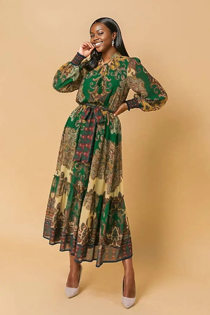 lovely midi dress Call It Lovely Pink And Orange Midi Dress, Large - The Mint Julep Boutique