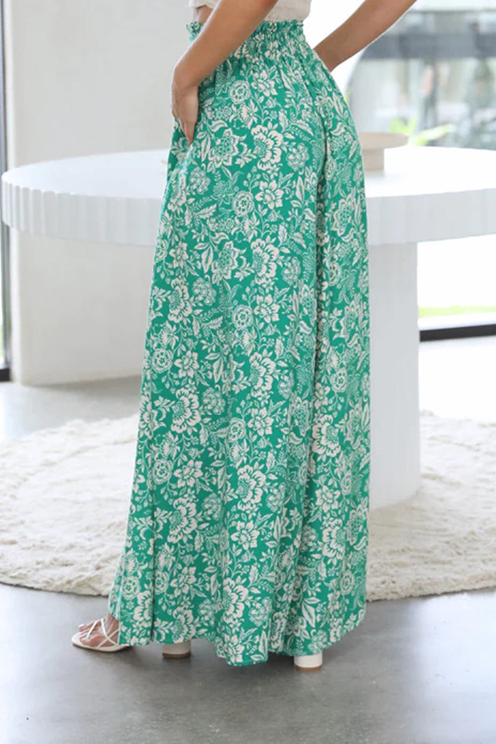 Tied Wide Leg Pants - Four Color Choices